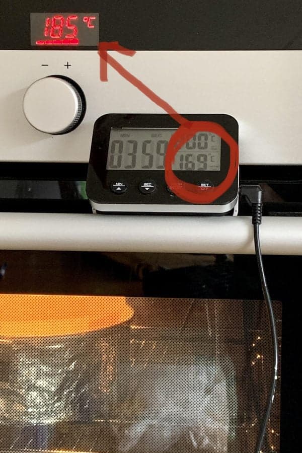 Sponge Cake methods Oven thermometer