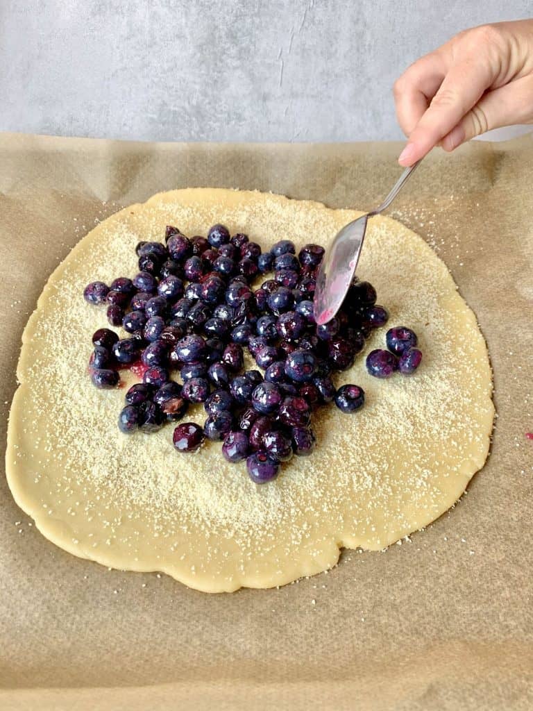 Blueberry Galette process