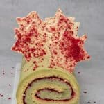 Pistachio Raspberry Yule log