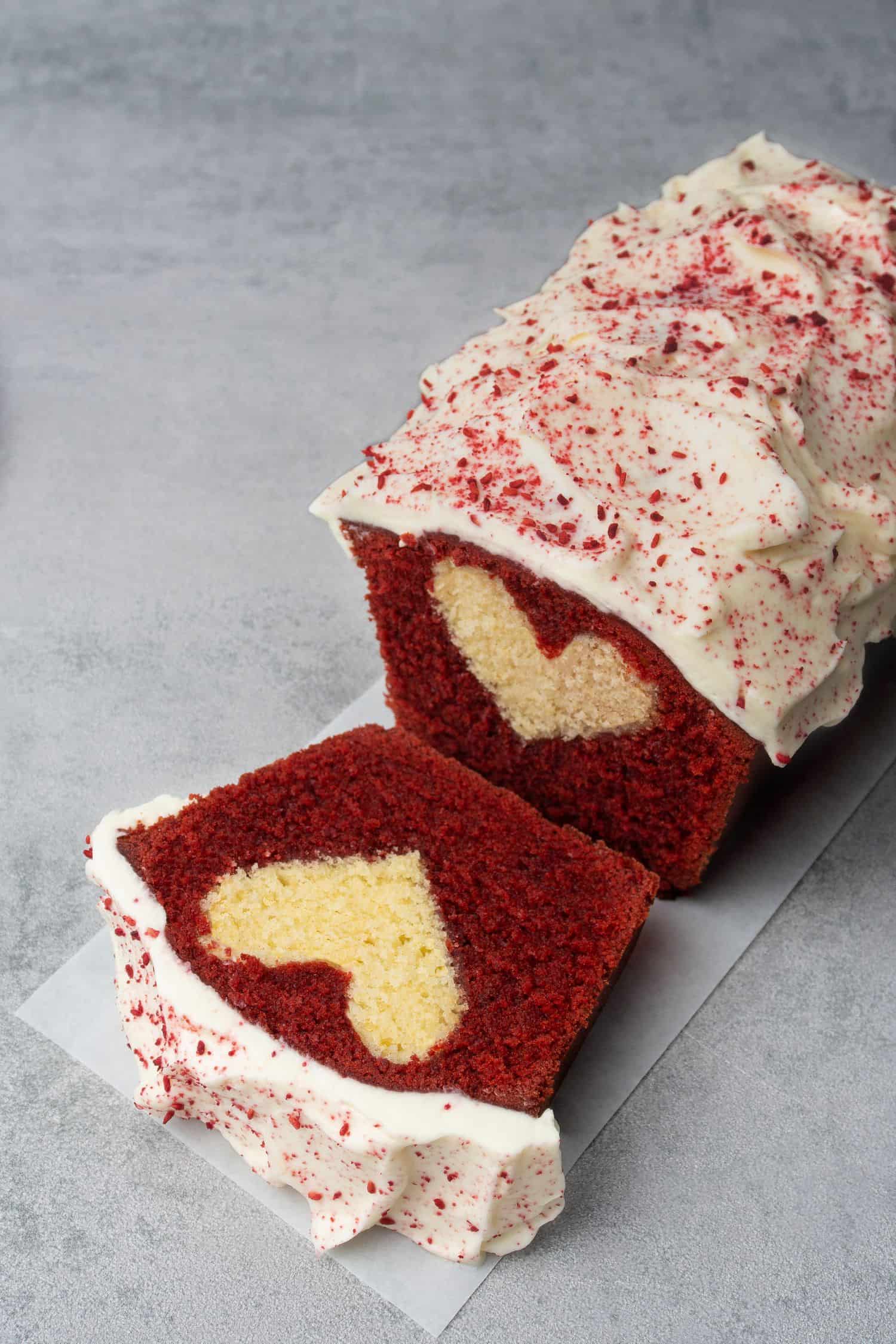 Red velvet loaf cake