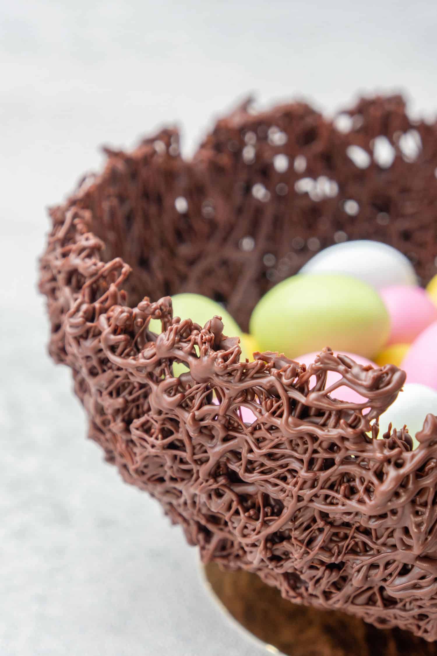 Chocolate nest for Easter