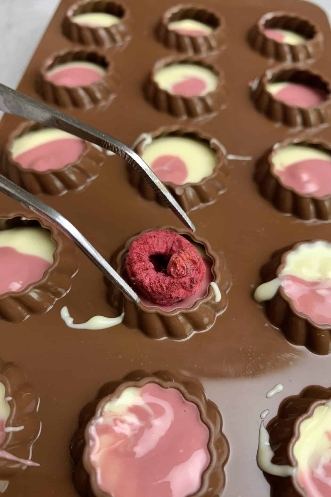 Raspberry Ruby Chocolate Bonbon - Spatula Desserts