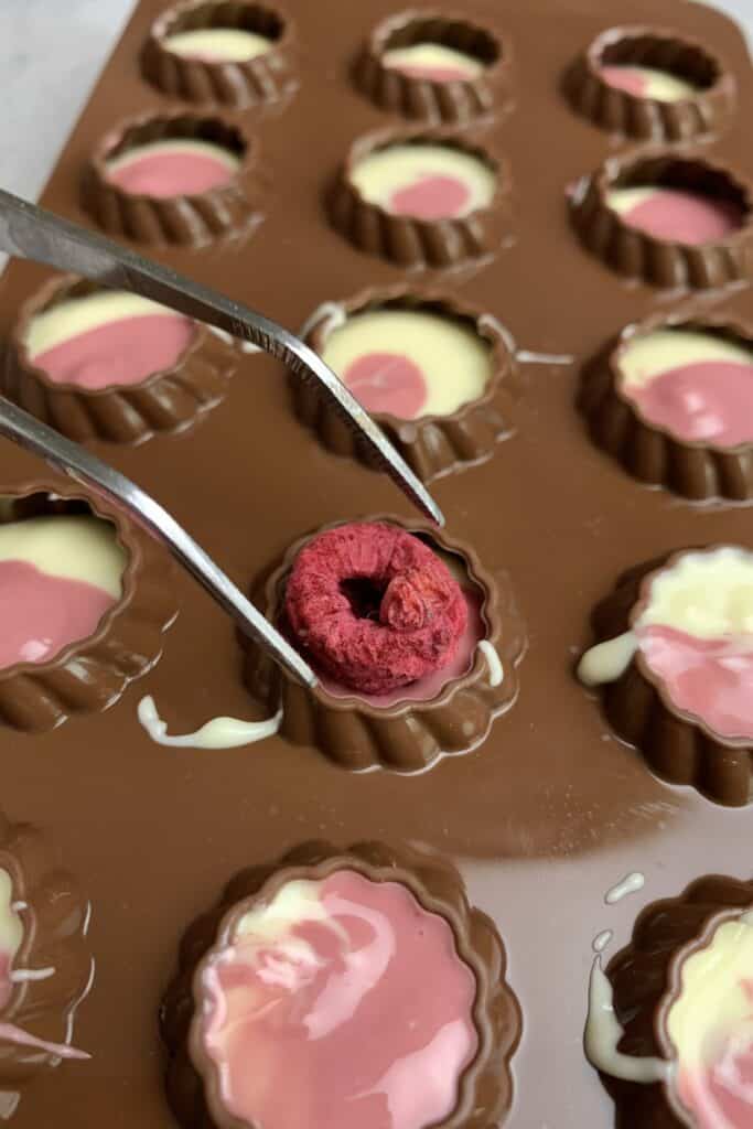 Raspberry Bomboms Raspberry Ruby Chocolate Bonbon - Spatula Desserts