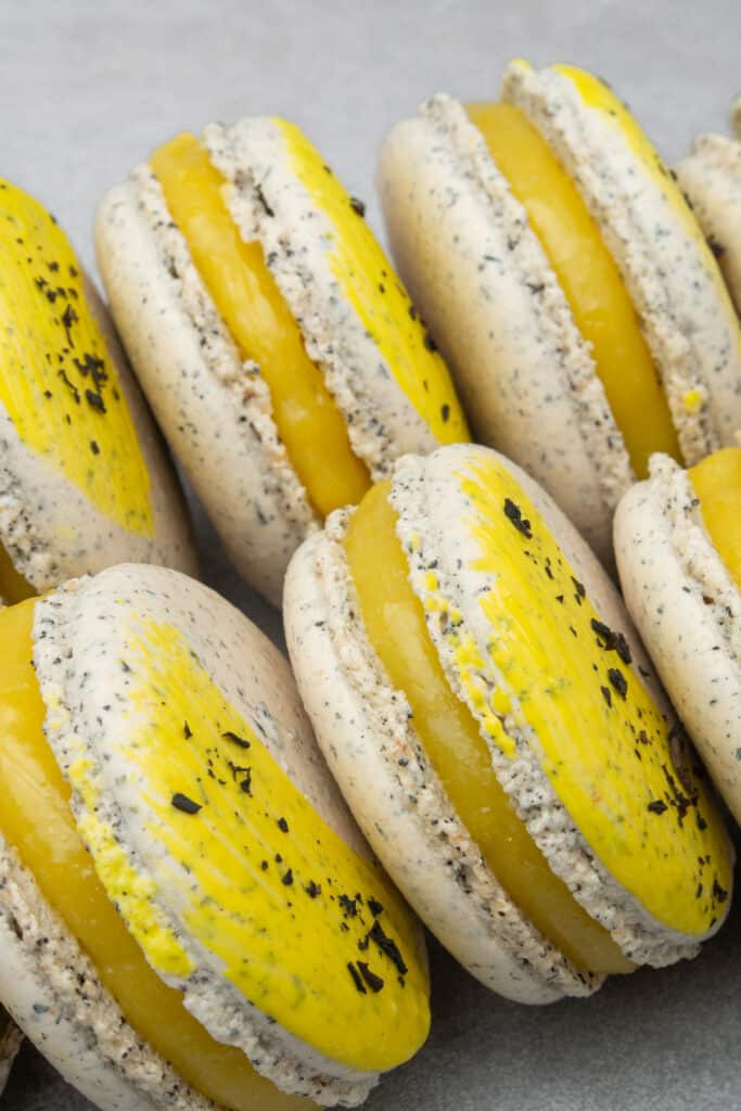 Earl Grey macaron with Lemon curd filling 3 Earl Grey macaron