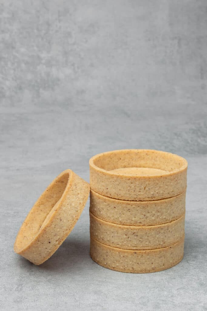 The perfect Pâte Sablée, French tart crust 8 Triple Hazelnut Tart with Gold Chocolate decoration