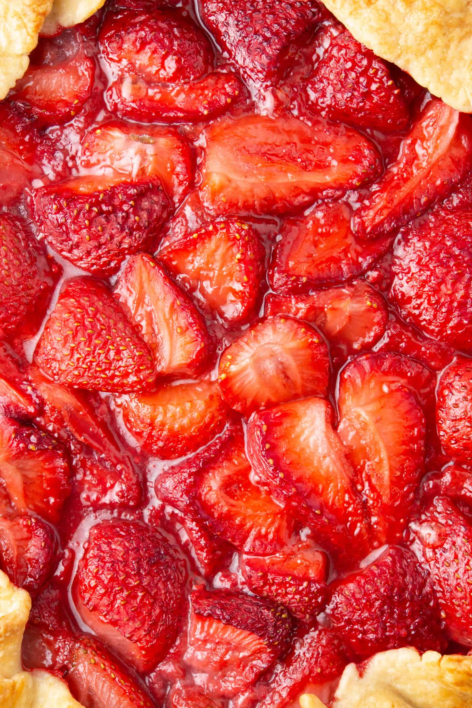 Close up image of the Strawberry filling.