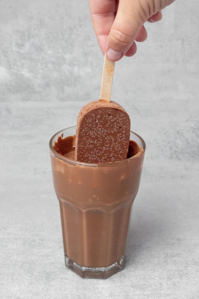 Easy Chocolate Ice cream bar (without machine) 13 Chocolate ice cream bar process