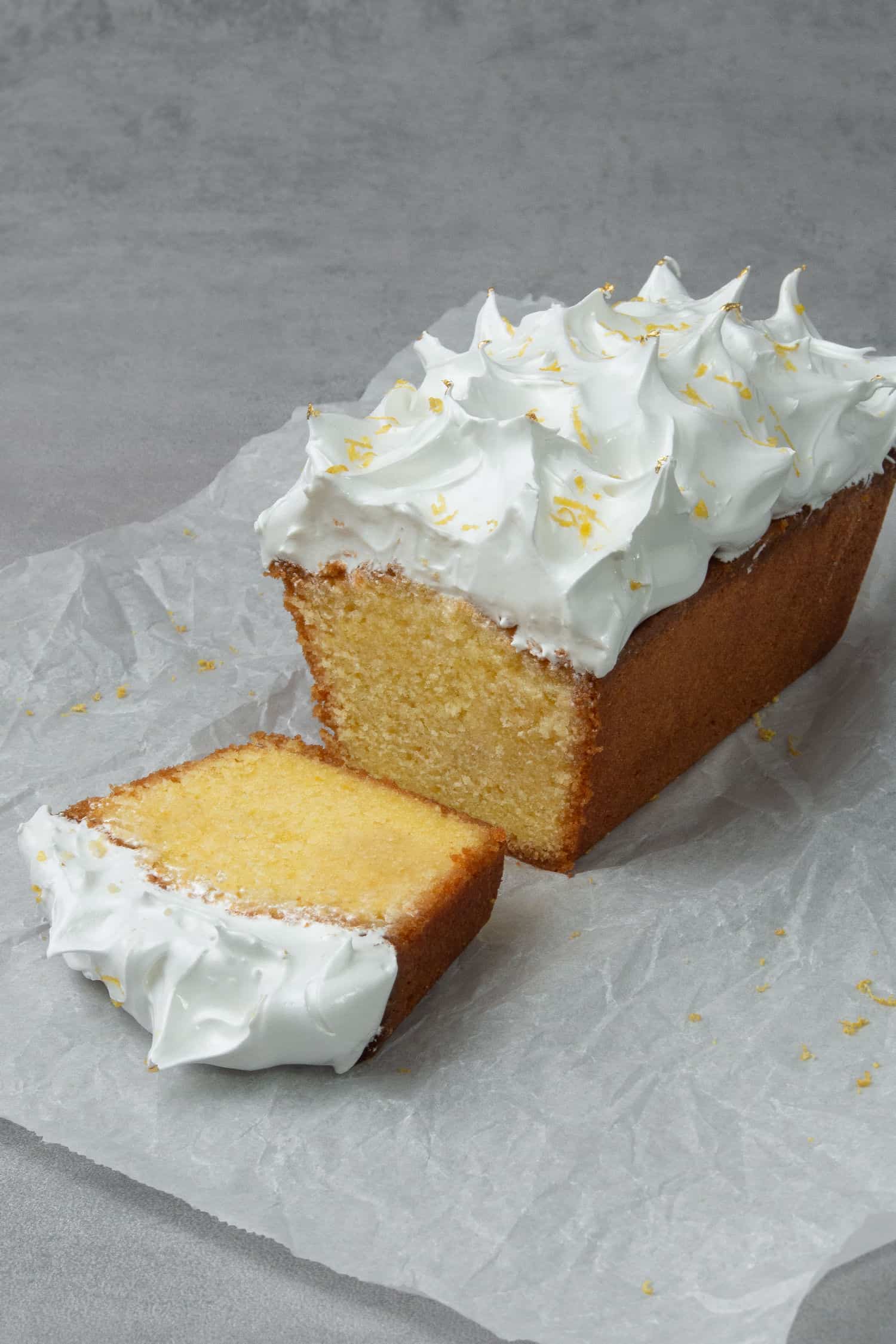 Lemon meringue loaf