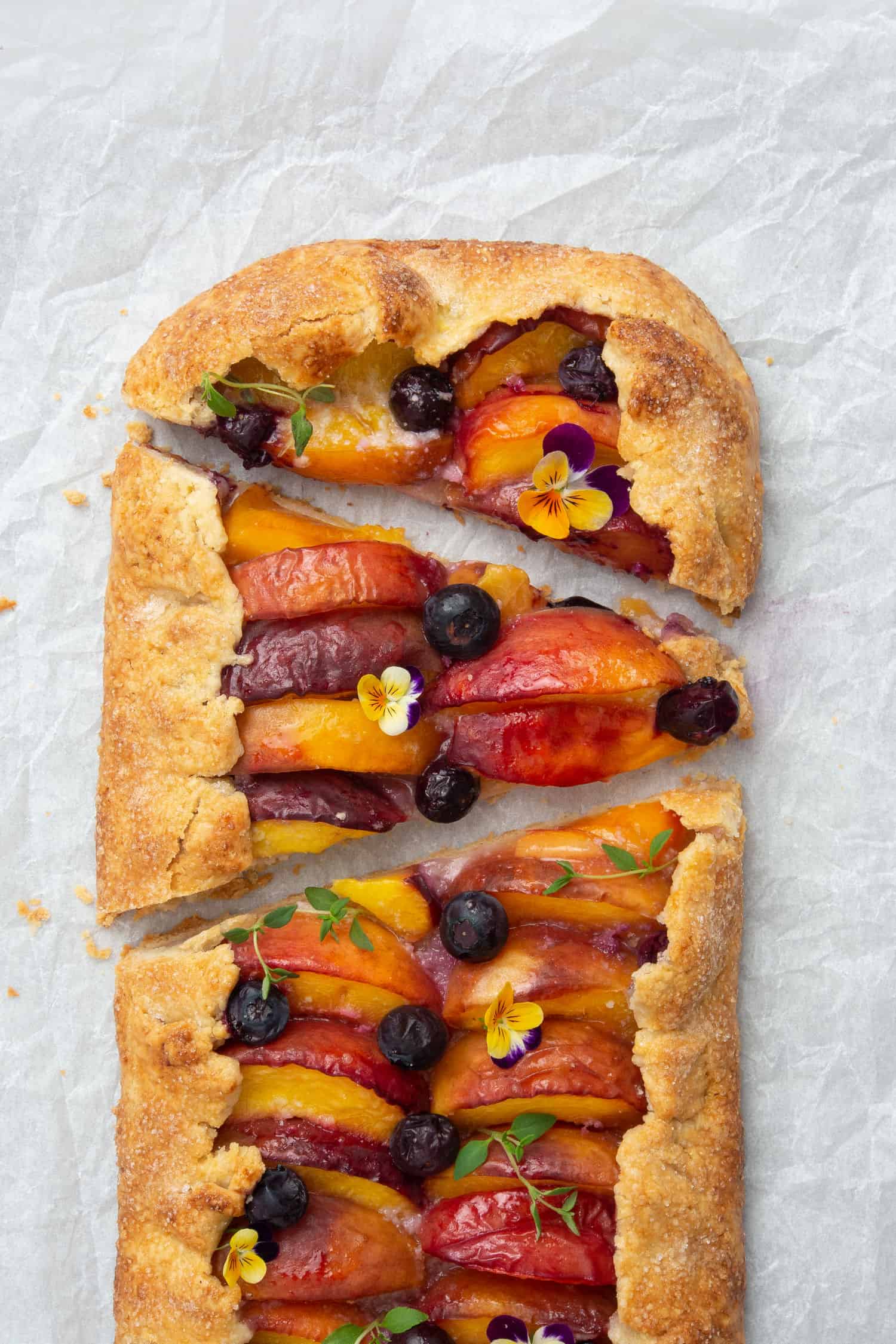 Peach galette.