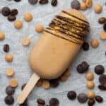 COFFEE CARAMEL ICE CREAM BAR.