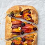 EASY PEACH GALETTE.