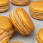 Gold macarons.