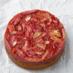 Rhubarb cake.