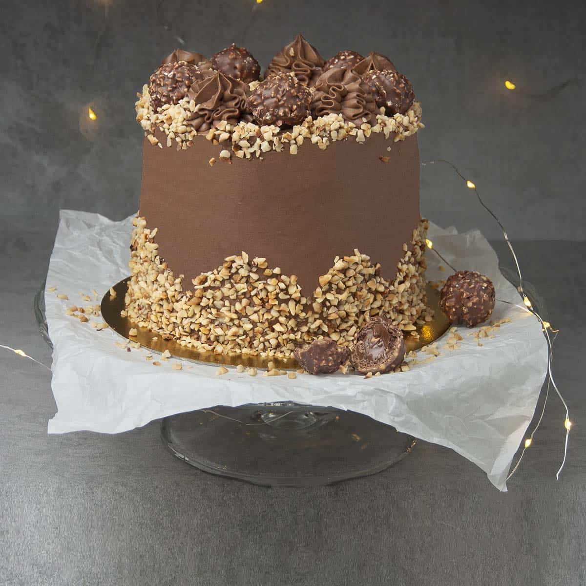 Ferrero rocher cake.