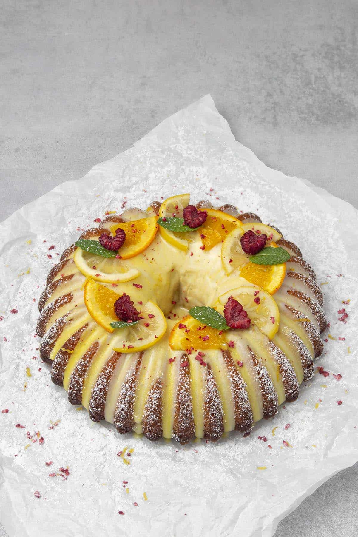 Easy & Moist Lemon Bundt Cake - Handle the Heat