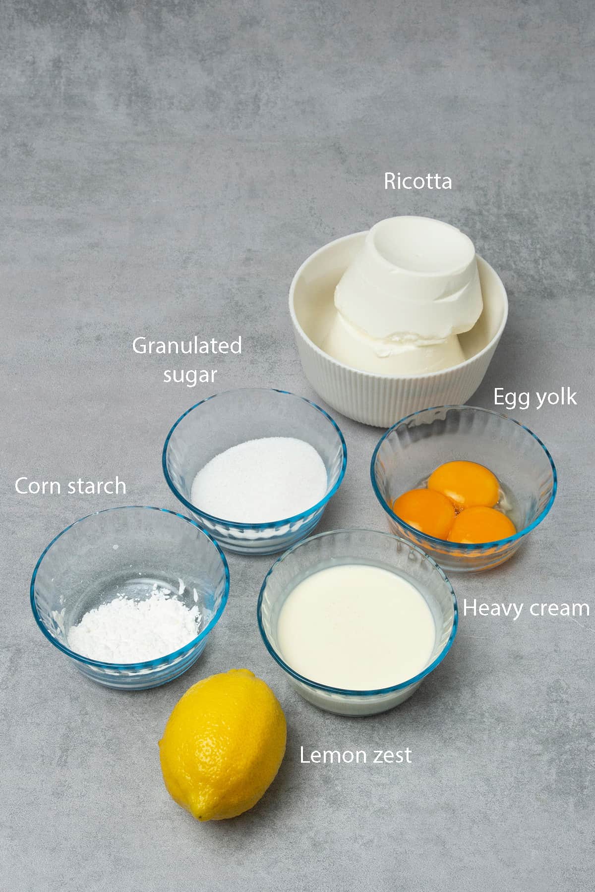 Ricotta filling ingredients