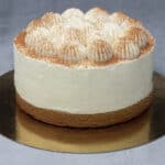 Carrot cake with cream cheese.