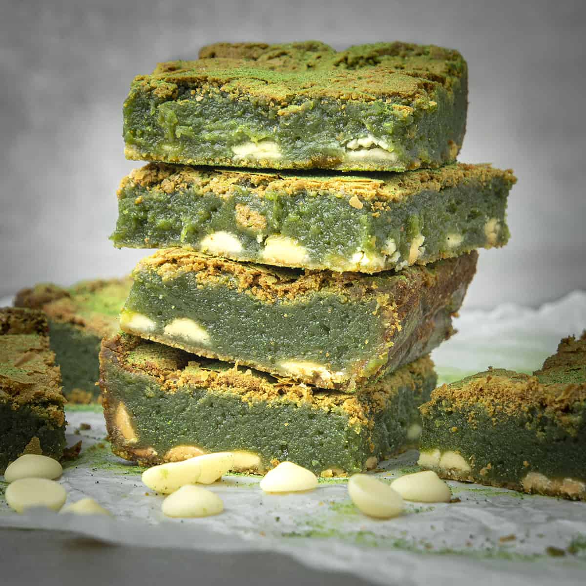 Matcha brownies.