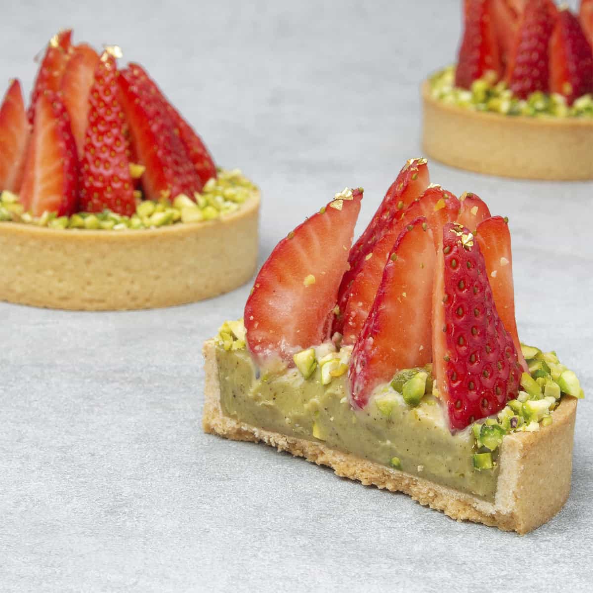 Pistachio tart.