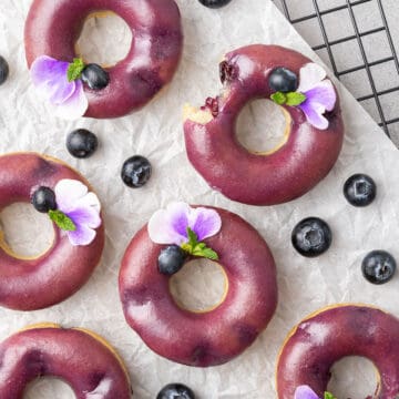 Blueberry baked donuts