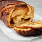 Cinnamon apple babka slice.