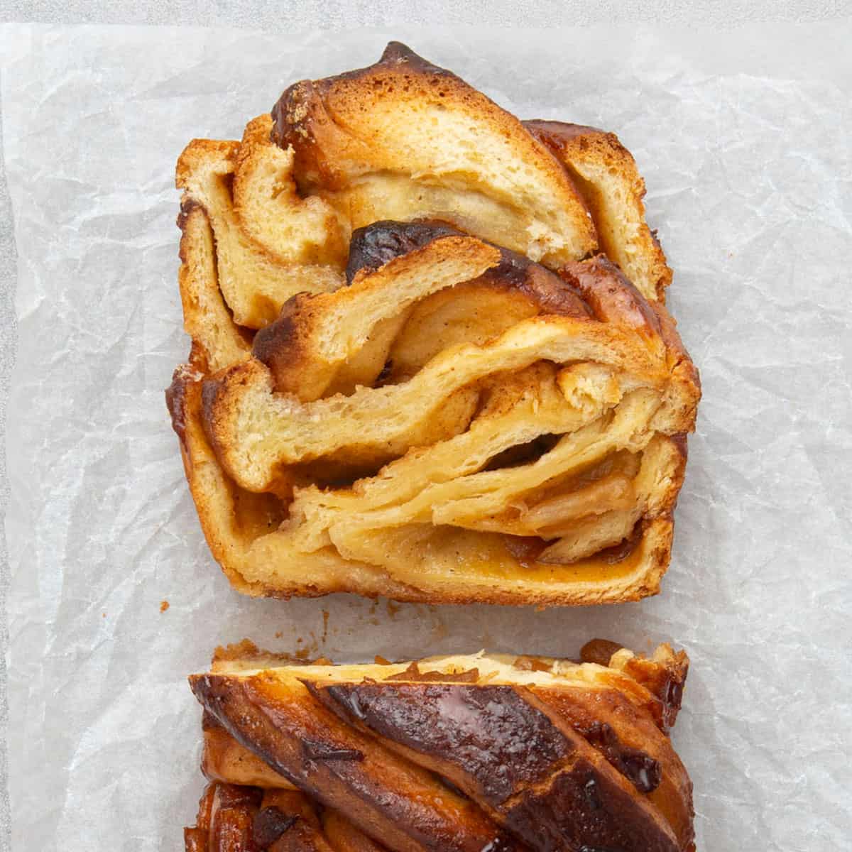 Cinnamon apple babka.