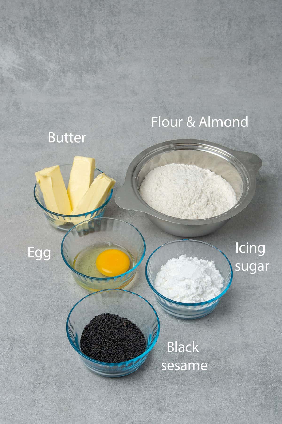 Yuzu tart-ingredients.
