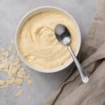 Frangipane cream in a bowl.