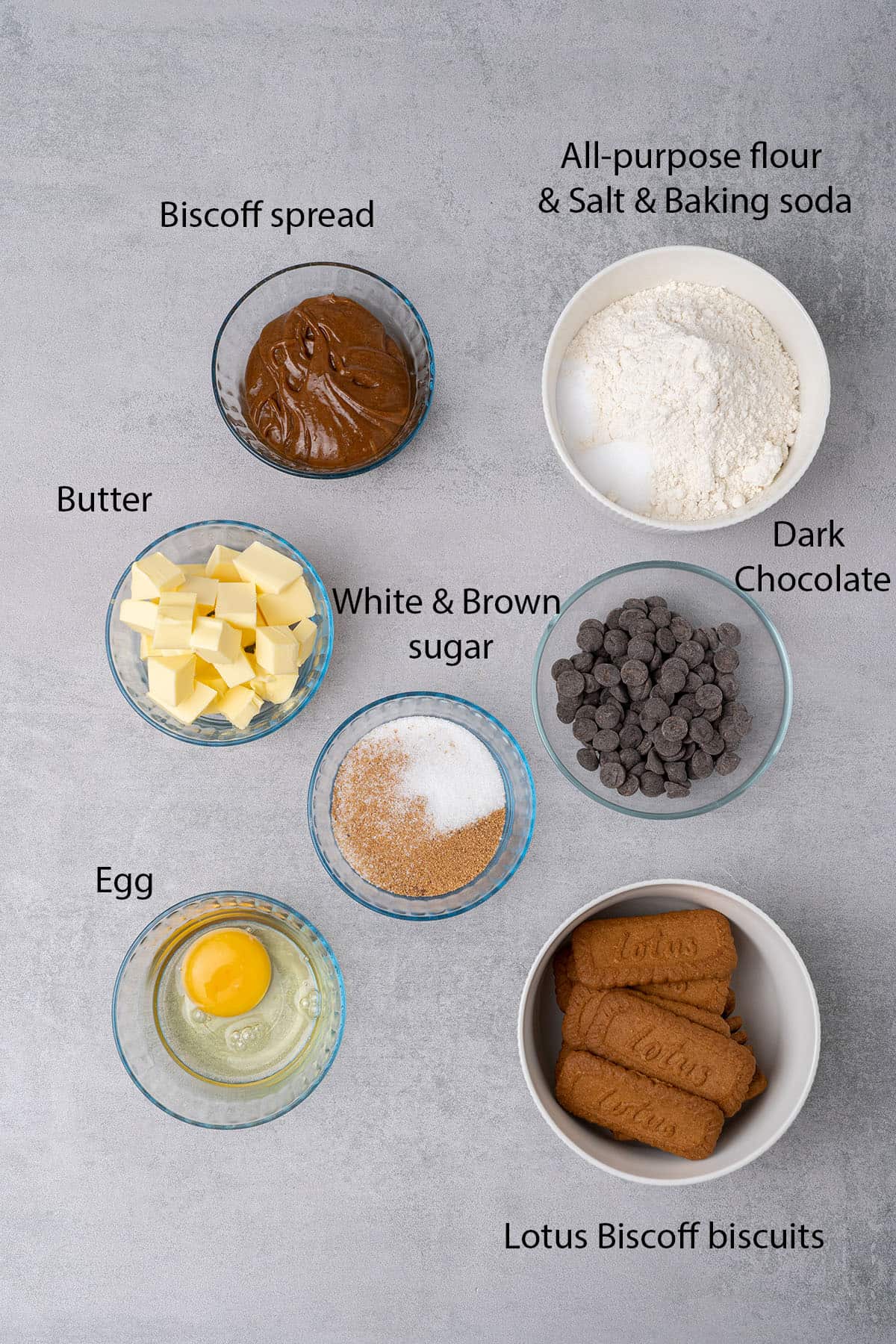 Biscoff cookies ingredients.