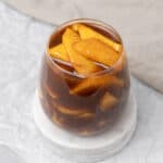 Caramelised Apple topping in a glass.