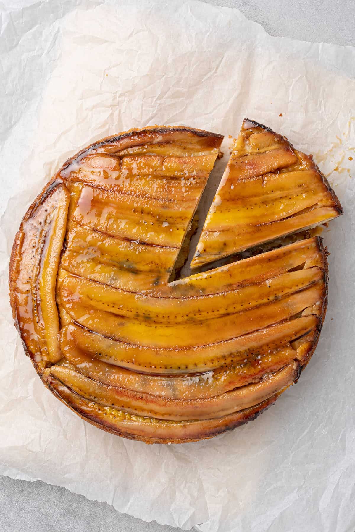 Caramelized Banana upside down cake.