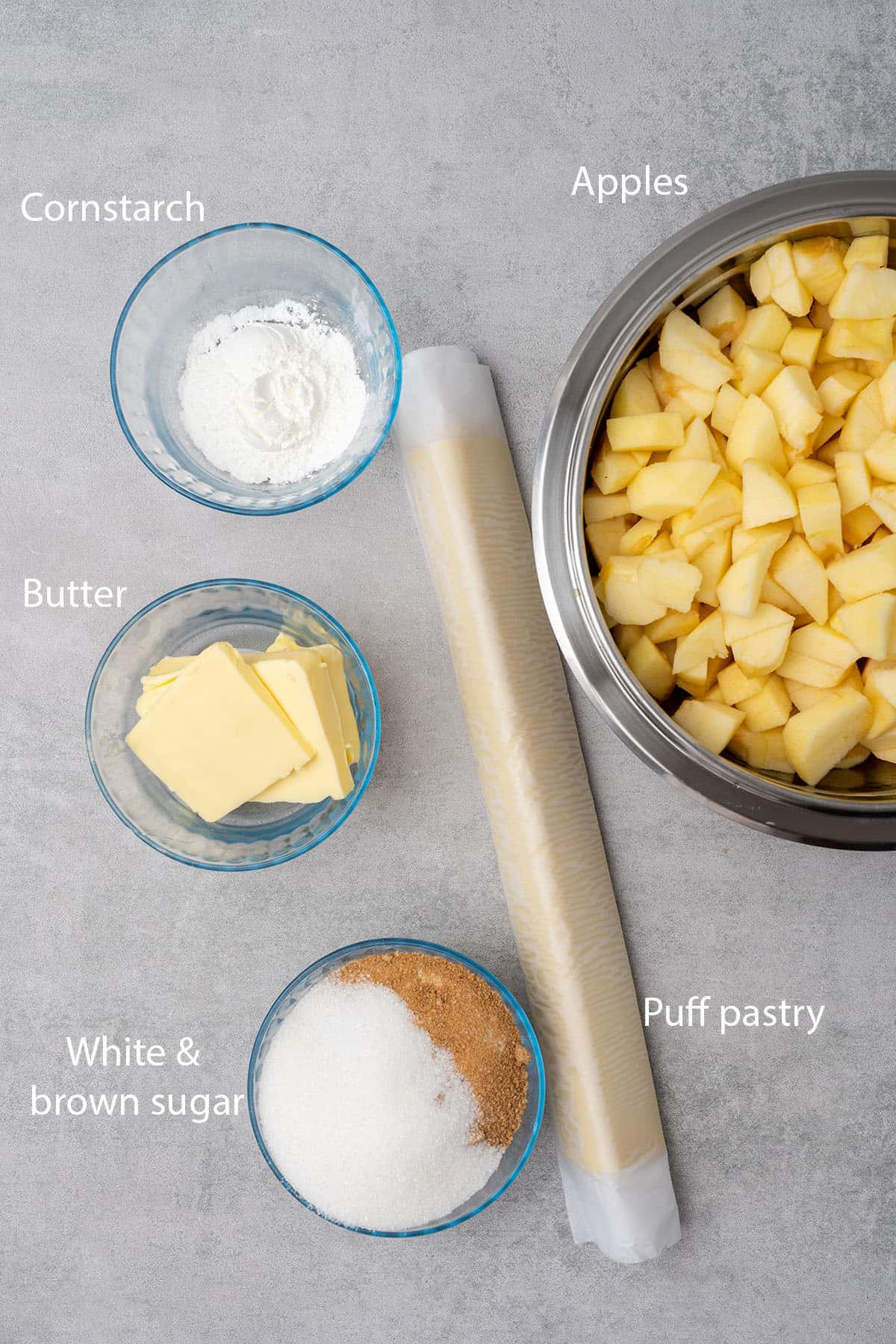 Apple turnover ingredients.