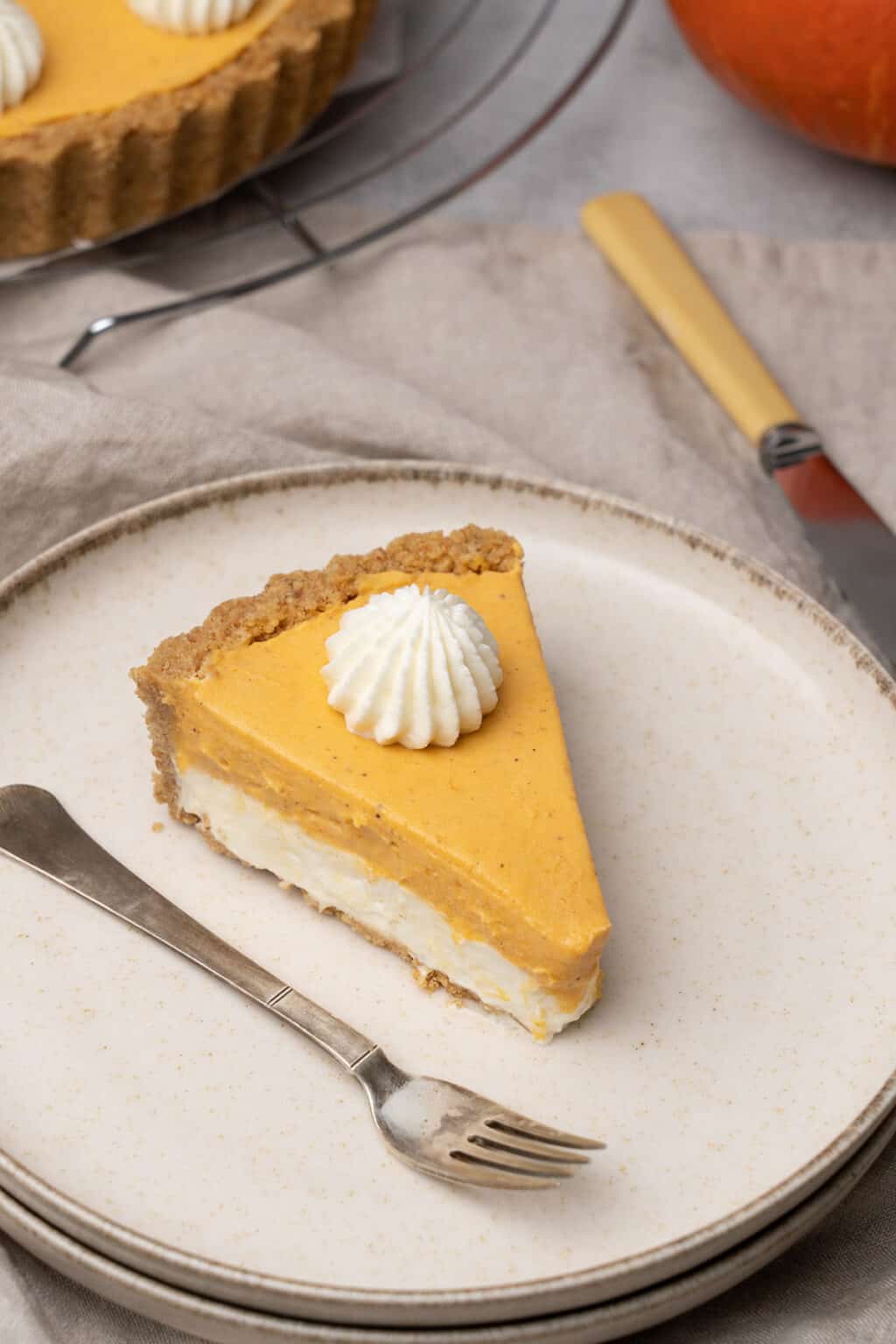 Double Layer Pumpkin Pie (VIDEO) Spatula Desserts