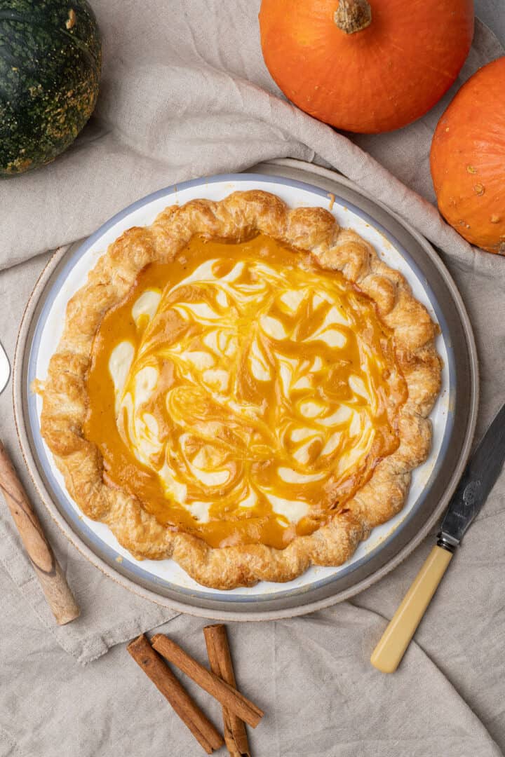 Pumpkin Cream Cheese Pie Spatula Desserts