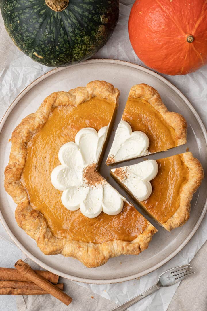 Pumpkin Pie with Sweetened Condensed Milk (VIDEO) - Spatula Desserts