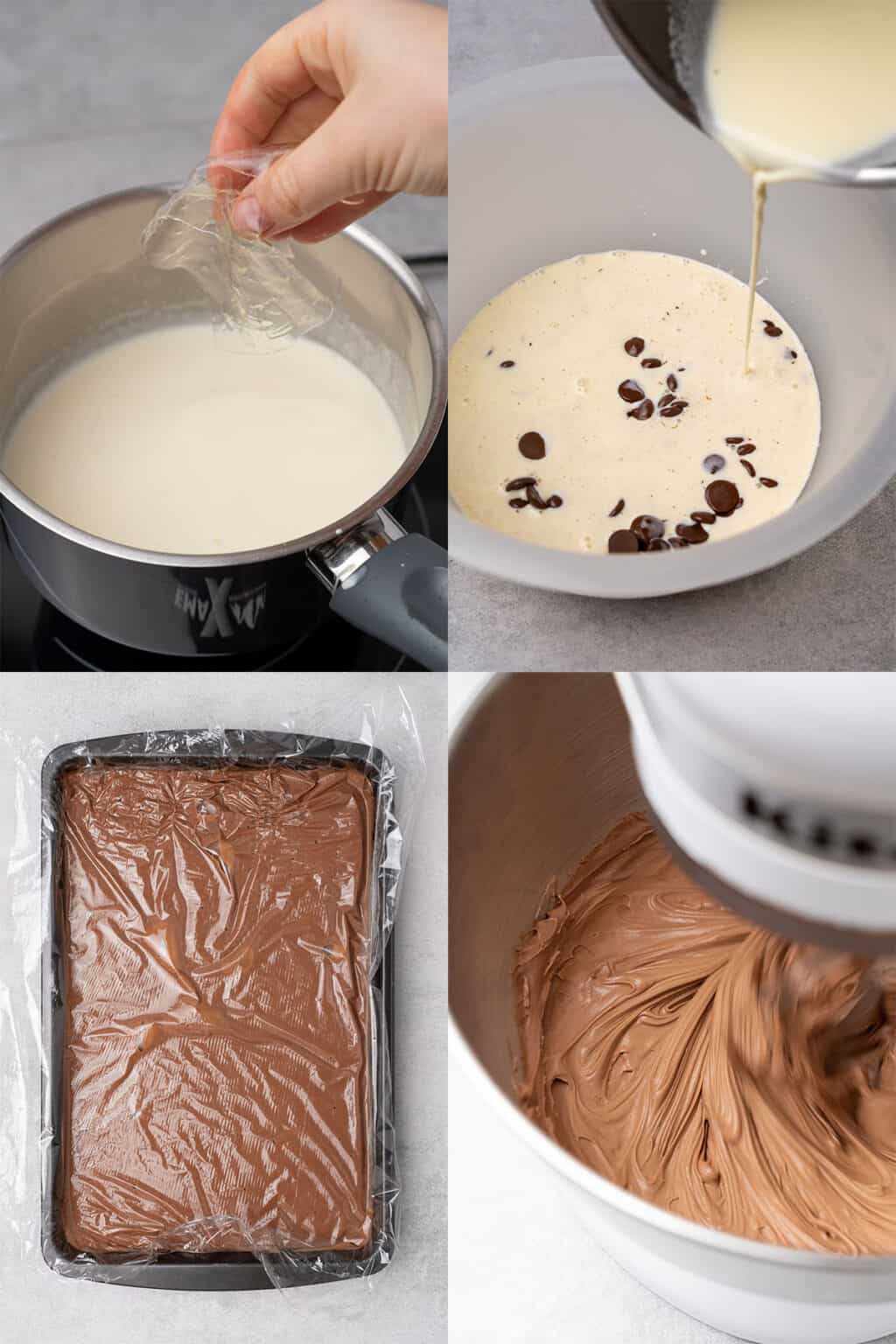 Whipped Chocolate Ganache Frosting Spatula Desserts