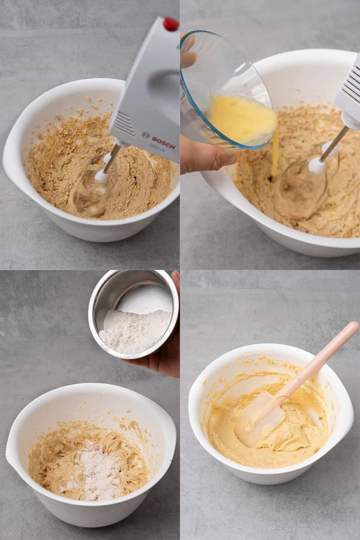 cinnamon streusel muffins process.