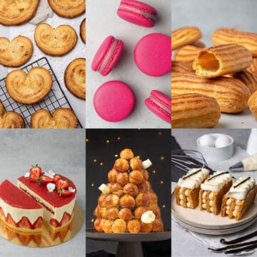 6 different French pastry recipes.
