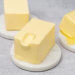 3 different types of softened butter.
