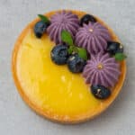 Lemon blueberry tart.