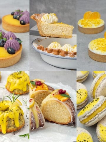 Lemon desserts.