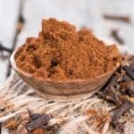 ground cloves in a bowl.