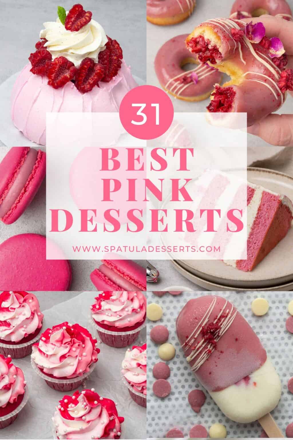 41+ Pink Desserts For Valentine´s Day, Bridal or Baby Shower