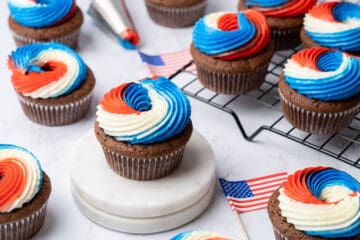 fourth of july brownie cake