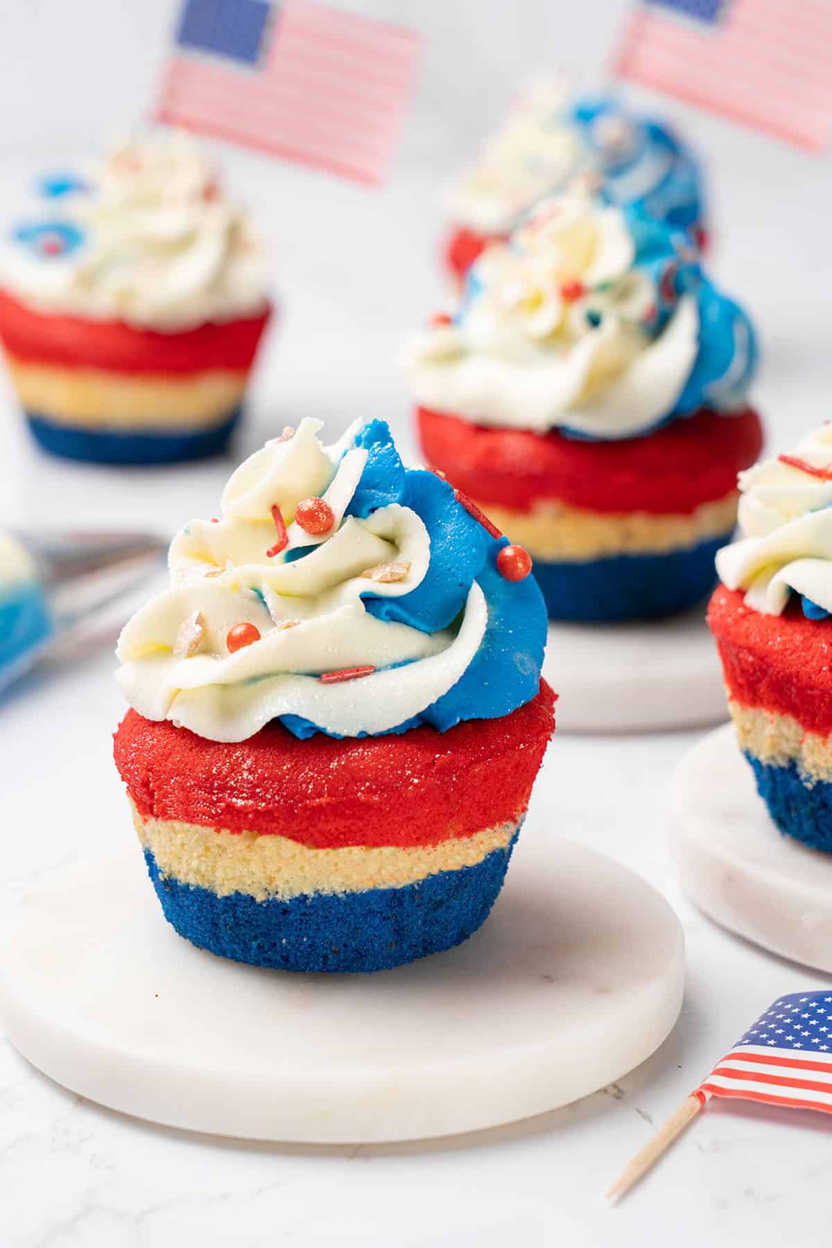 4th of July Cupcake.