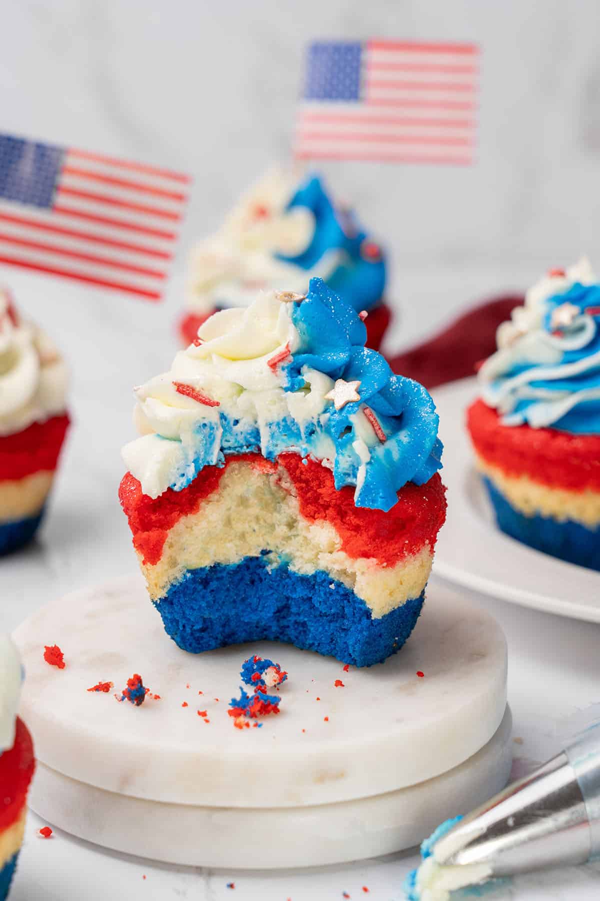 4th of July Cupcake.