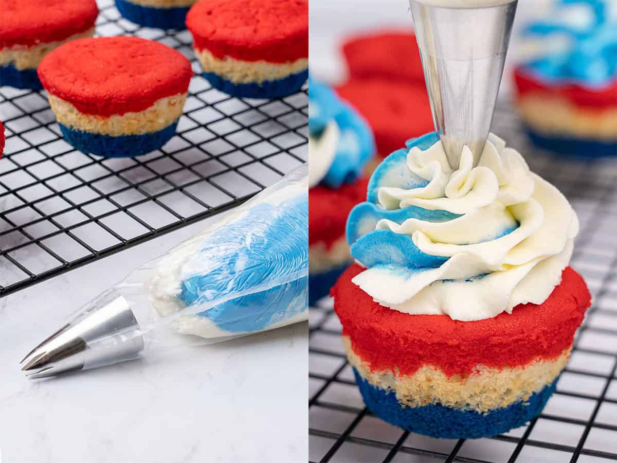 4th of July Cupcakes decoration.