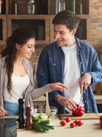 couple cooking