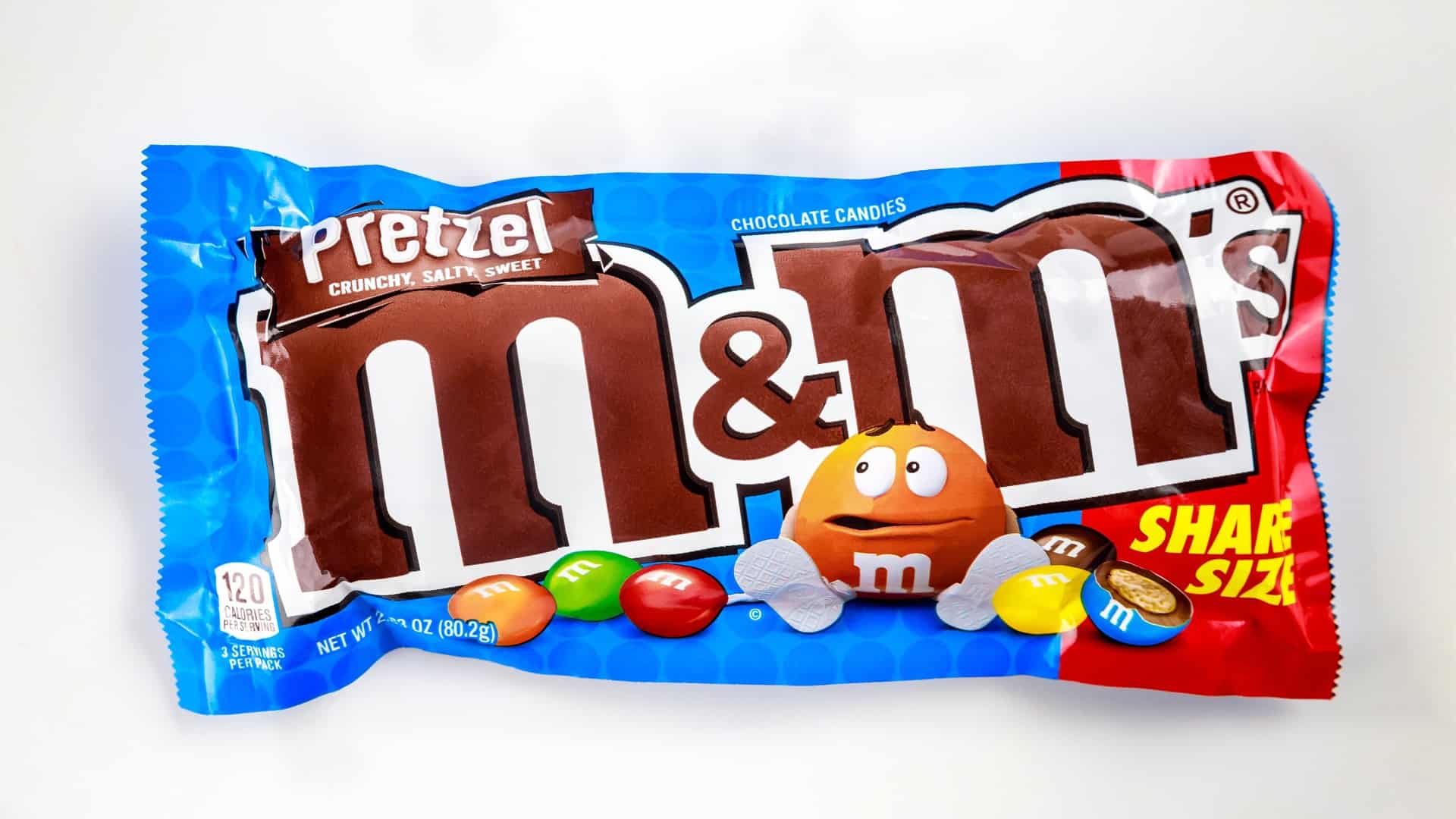 Bag of pretzel M&M's