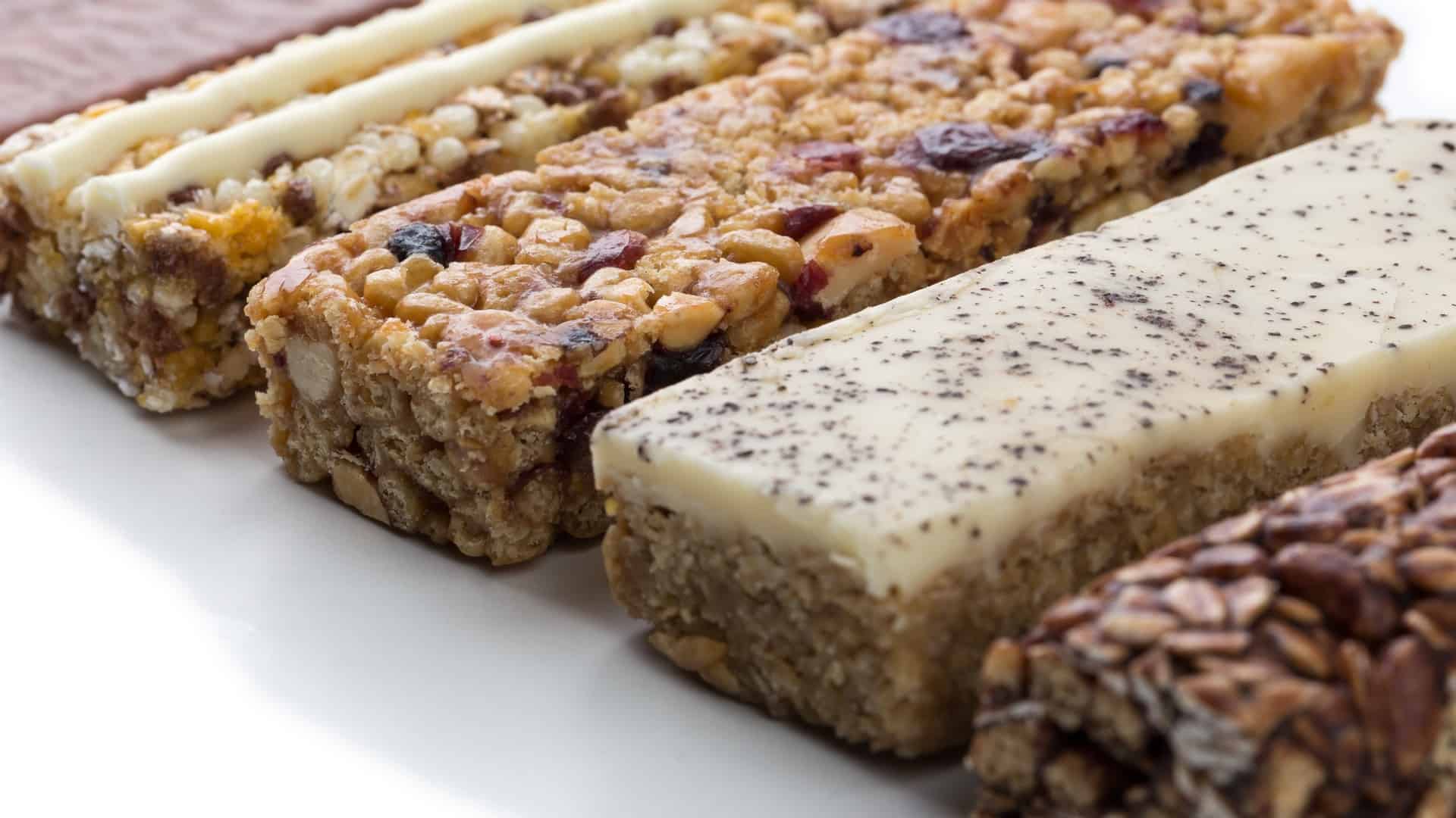 Different flavors of protein bars